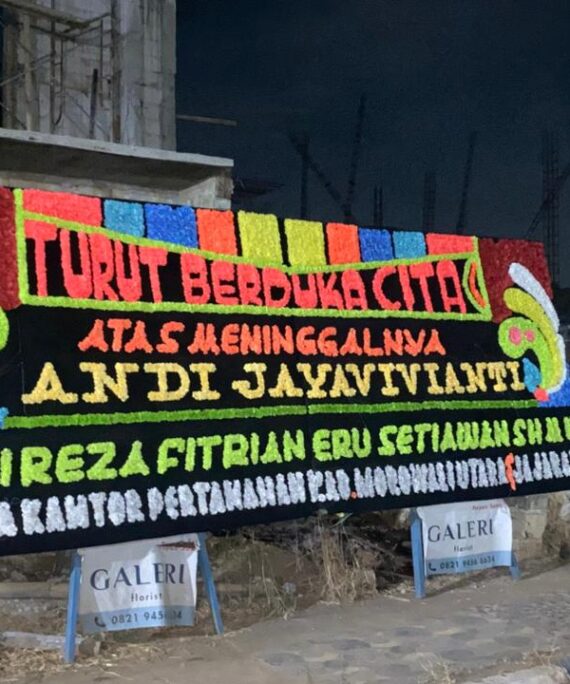 karangan bunga duka cita