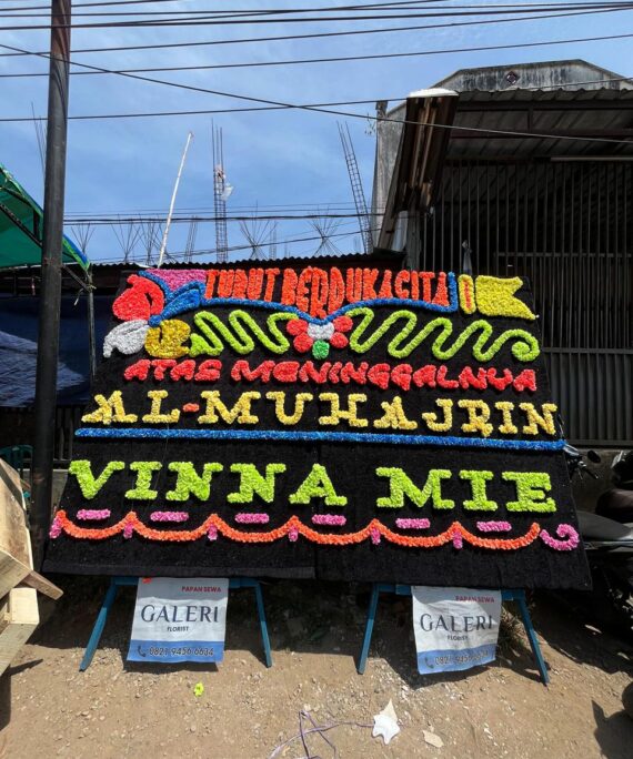 karangan bunga duka cita