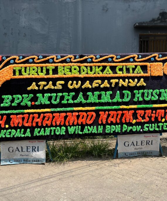 karangan bunga duka cita