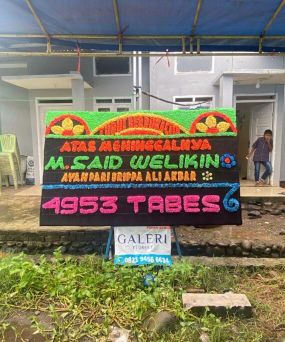 karangan bunga duka cita