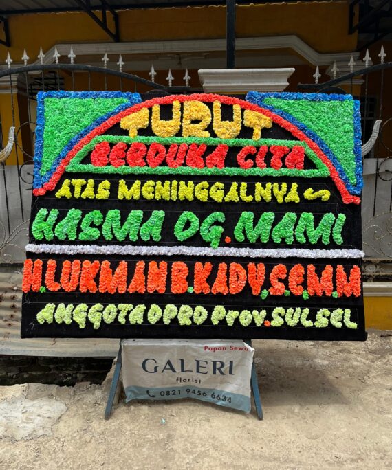 karangan bunga duka cita