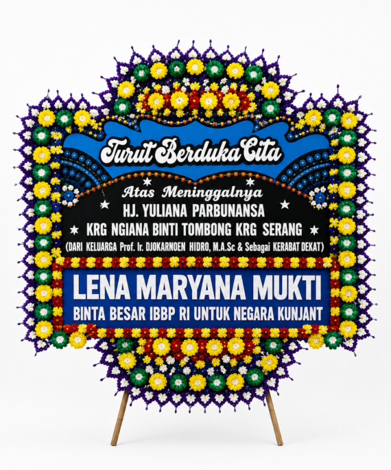 karangan bunga duka