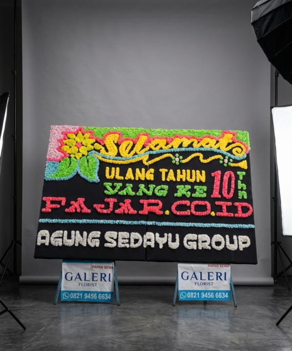 Karangan bunga selamat
