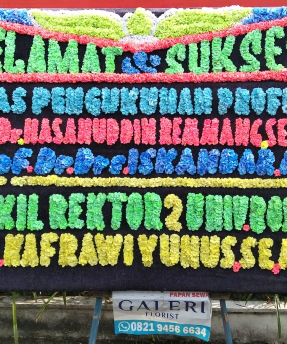 karangan bunga promosi